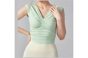Women's High Quality Yoga Short Sleeve Top Breathable Gym Fitness Sportswear Plus Size Workout Tight T-Shirt