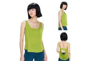 Women Running Yoga Tank Top Quick Dry Soft Open Back Breathable Eco-Friendly Lightweight Workout Fitness