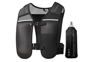 Neoprene Outdoor Sports Breathable Vest with Logo Lightweight Front Zipper Reflective Running Phone Holder Vest