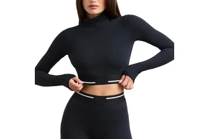 Yoga Wear Long-sleeved Soft And Comfortable Slim-fitting And Breathable Dance Quick-drying Fitness Yoga Top For Women's