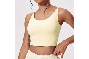 Women Yoga Sleeveless Tank Tops U-neck Vest Casual Solid Color for Women