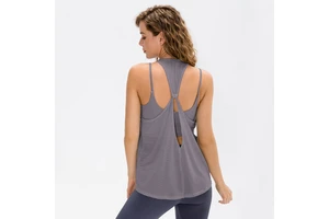 Loose Sports Vest Women Sexy Sleeveless Tops Quick Dry Breathable Blouses Quick Dry Yoga Wear Gym Wear Plus Size Tank Top