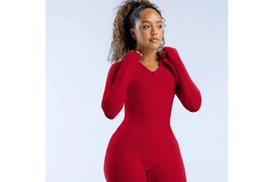 New Breathable Zipper Tight for Yoga Top Cross-border Long-sleeved Quick-drying Fitness Wear