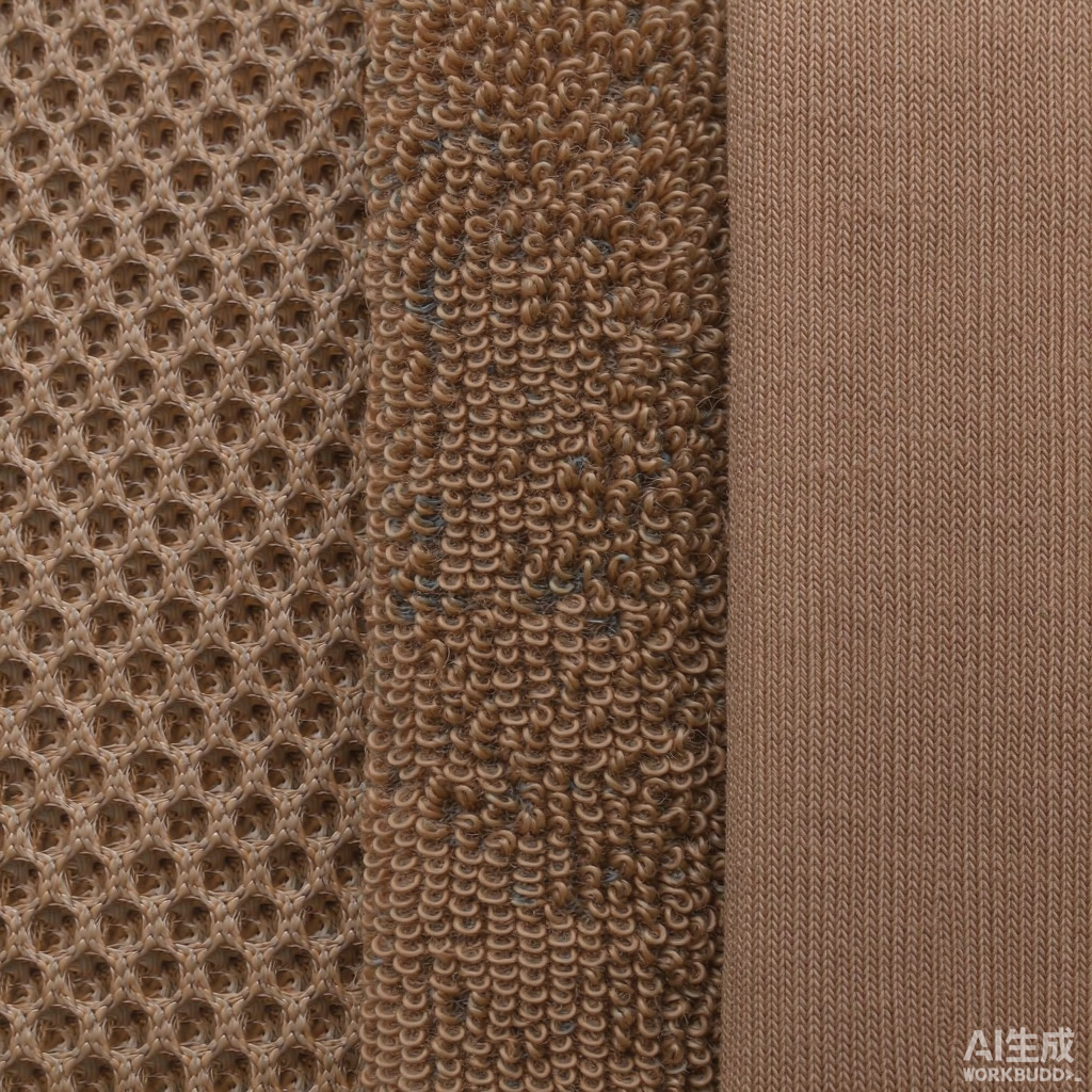 Jacquard Knit construction shown at close range