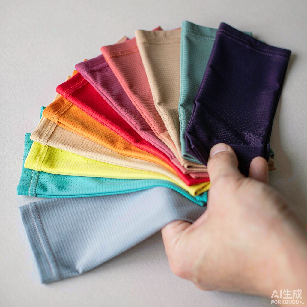 Four-way stretch sportswear fabric close up